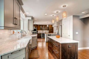 Transitional kitchen design in Denver