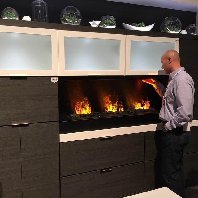 Cool idea with a fake fire place built into the design from Masterbrands